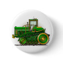 Green Big Dozer Tractor Pins buttons