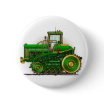 Green Big Dozer Tractor Pins buttons