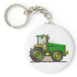 Green Big Tractor Key Chains keychains