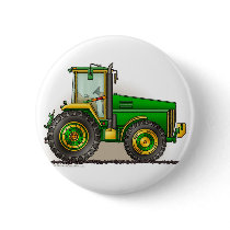 Green Big Tractor Pins