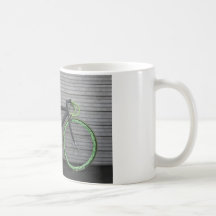 Green Bike Coffee Mugs