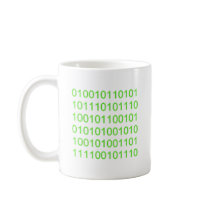 Green Binary 01 - GeekShirts Coffee Mugs