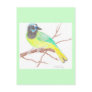 Green Bird Post Cards