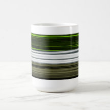 Green, Black and grey retro pattern mug