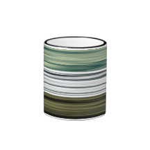Green, Black and grey retro pattern mug