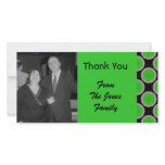 green black circles photo cards