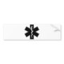 Green Black Grey Purple  Nurse EMS Star of Life Bumper Stickers