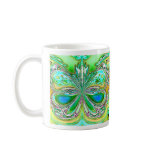 Green & Blue Butterfly Mug by M.Light
