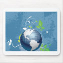 Green Blue Earth ~ Conserve Recycle Sustainable mousepads