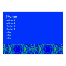 green blue lace business card template