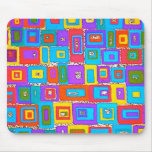 GREEN & BLUE RECTANGLES MOUSEPAD