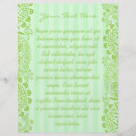 Green Blue Striped Swirled Flyer