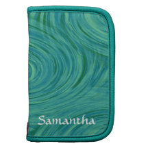 Green & Blue Swirls Planners