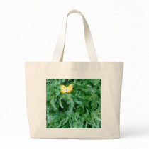 Green Boa, Yellow Butterfly Canvas Bags