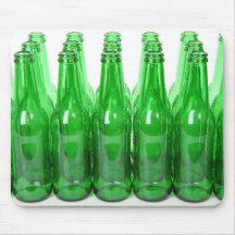 Green Bottles Mouse Mats