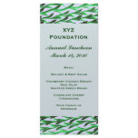 green branch pattern Menu rack cards