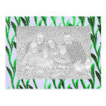 green branches photoframe post card