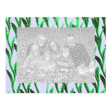 green branches photoframe post card