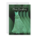 GREEN Bridesmaid Dresses Bridal Shower Invitation