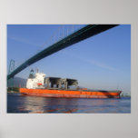 Green Bridge Orange Ship posters