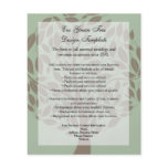 Green/Brown Stylised Eco Tree Recycled Paper Flyer