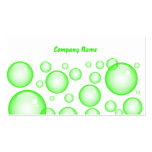 Green Bubbles, Company Name Business Card Template