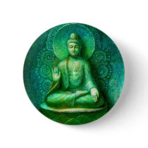 Green Buddha Pin