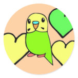 Green Budgie Stickers