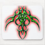Green Bull Tribal mousepads