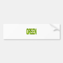 green bumper stickers