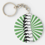 Green Burst Spine Keychain