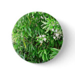 Green Bush With White Flowers buttons