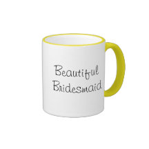Green Butterfly Beautiful Bridesmaid Thank You Mug