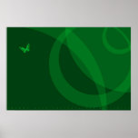 green butterfly posters