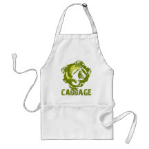 Green Cabbage Pop Art Apron