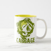 Green Cabbage Pop Art Mug