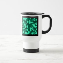 Green Camouflage Commuter Cup Mug