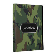 Green Camouflage Pattern iPad Caseable Case