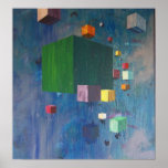 Green Canvas Glicée Print