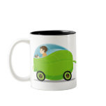 Green Car Mug