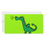 Green Cartoon Dragon photo cards