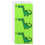 Green Cartoon Dragon rack cards