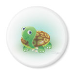 Green cartoons turtle magnets
