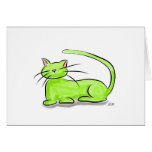 Green Cat cards