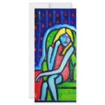 Green Chair Woman by Piliero rack cards
