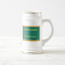 Green Chalkboard Greeting - Customisable Coffee Mugs