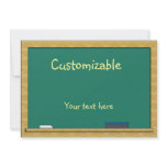 Green Chalkboard Greeting - Customizable Personalized Announcement