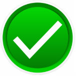Green Check Mark Sybmol Photo Cutout