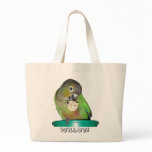 Green cheeked grocery bag 2
