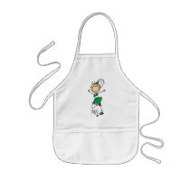Green Cheerleader Tshirts and Gifts Apron